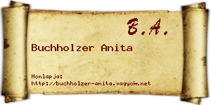 Buchholzer Anita névjegykártya